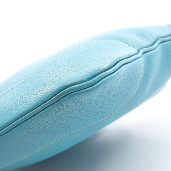 Hermes Shoulder Bag Trim 24 Turquoise Leather Trim 24 - Picture 7 of 10